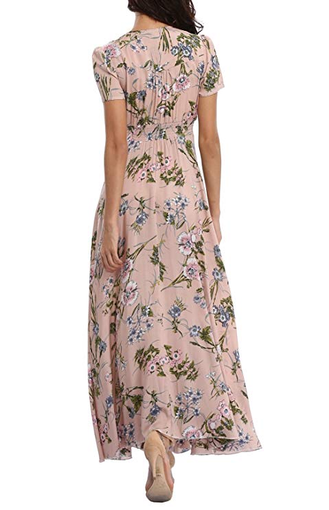 boho button up dress